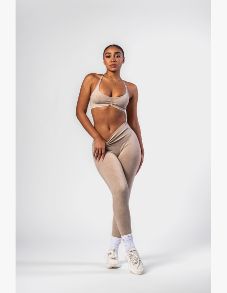 NEBBIA • NEBBIA Bezšvové legíny s vysokým pásom MAXIMUM PUSH-UP krémové • Nebshop.sk