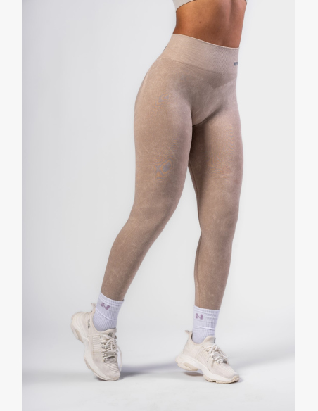 NEBBIA • NEBBIA Bezšvové legíny s vysokým pásom MAXIMUM PUSH-UP krémové • Nebshop.sk
