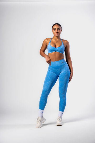 NEBBIA • NEBBIA Bezšvové legíny s vysokým pásom MAXIMUM PUSH-UP modré • Nebshop.sk