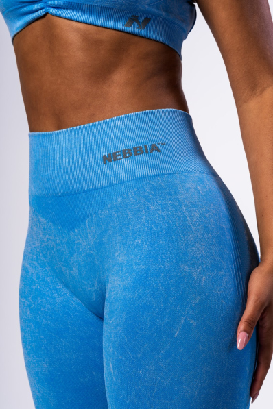 NEBBIA • NEBBIA Bezšvové legíny s vysokým pásom MAXIMUM PUSH-UP modré • Nebshop.sk 2