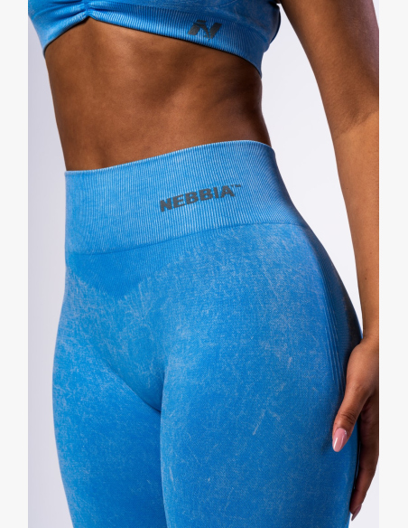 NEBBIA • NEBBIA Bezšvové legíny s vysokým pásom MAXIMUM PUSH-UP modré • Nebshop.sk