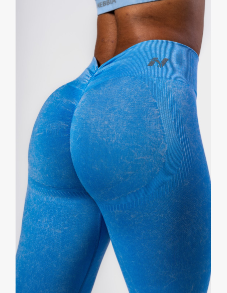 NEBBIA • NEBBIA Bezšvové legíny s vysokým pásom MAXIMUM PUSH-UP modré • Nebshop.sk
