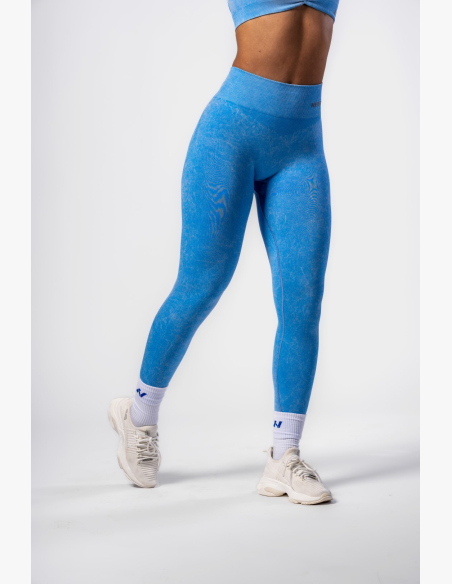NEBBIA • NEBBIA Seamless leggings with high waist MAXIMUM PUSH-UP blue • Nebshop.cz