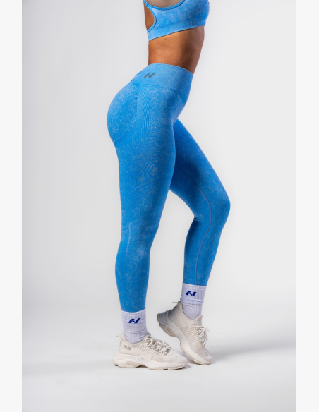 NEBBIA • NEBBIA Bezšvové legíny s vysokým pásom MAXIMUM PUSH-UP modré • Nebshop.sk