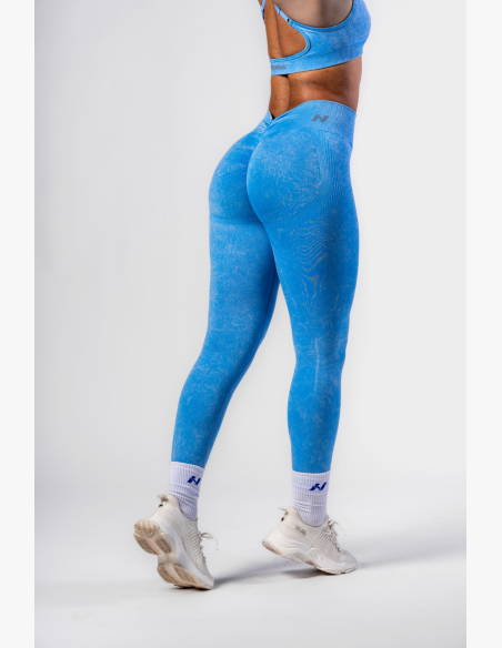 NEBBIA • NEBBIA Bezšvové legíny s vysokým pásom MAXIMUM PUSH-UP modré • Nebshop.sk