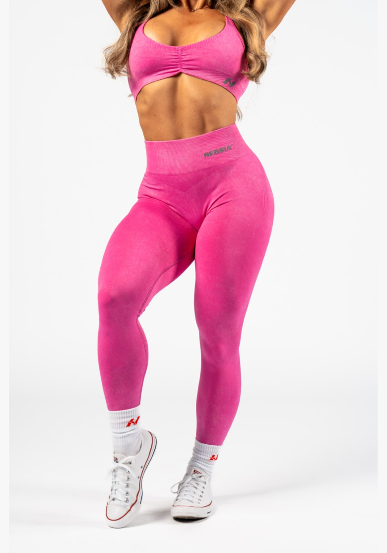 NEBBIA • NEBBIA Bezšvové legíny s vysokým pásom MAXIMUM PUSH-UP ružové • Nebshop.sk NEBBIA • NEBBIA Bezšvové legíny s vysokým pásom MAXIMUM PUSH-UP ružové • Nebshop.sk