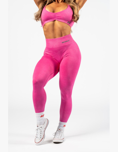 NEBBIA • NEBBIA Bezšvové legíny s vysokým pásom MAXIMUM PUSH-UP ružové • Nebshop.sk