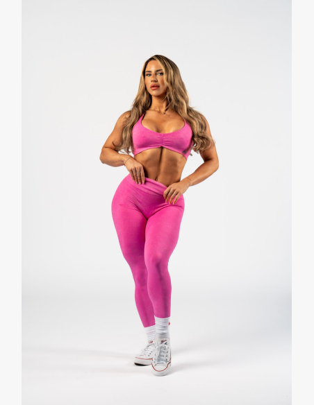 NEBBIA • NEBBIA Bezšvové legíny s vysokým pásom MAXIMUM PUSH-UP ružové • Nebshop.sk