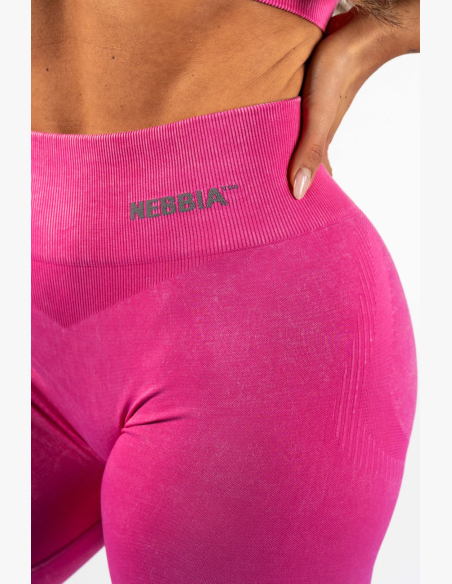 NEBBIA • NEBBIA Bezšvové legíny s vysokým pásom MAXIMUM PUSH-UP ružové • Nebshop.sk