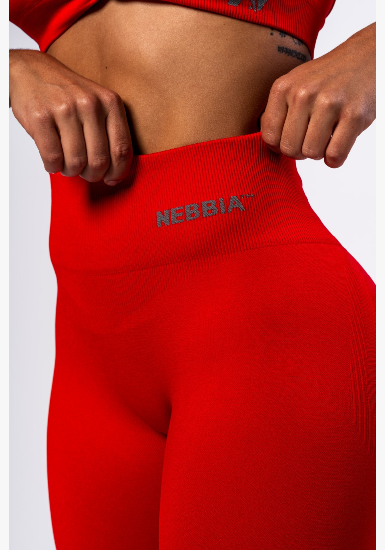 NEBBIA • NEBBIA Leggings seamless con vita alta MAXIMUM PUSH-UP rossi • Nebshop.it NEBBIA • NEBBIA Leggings seamless con vita alta MAXIMUM PUSH-UP rossi • Nebshop.it