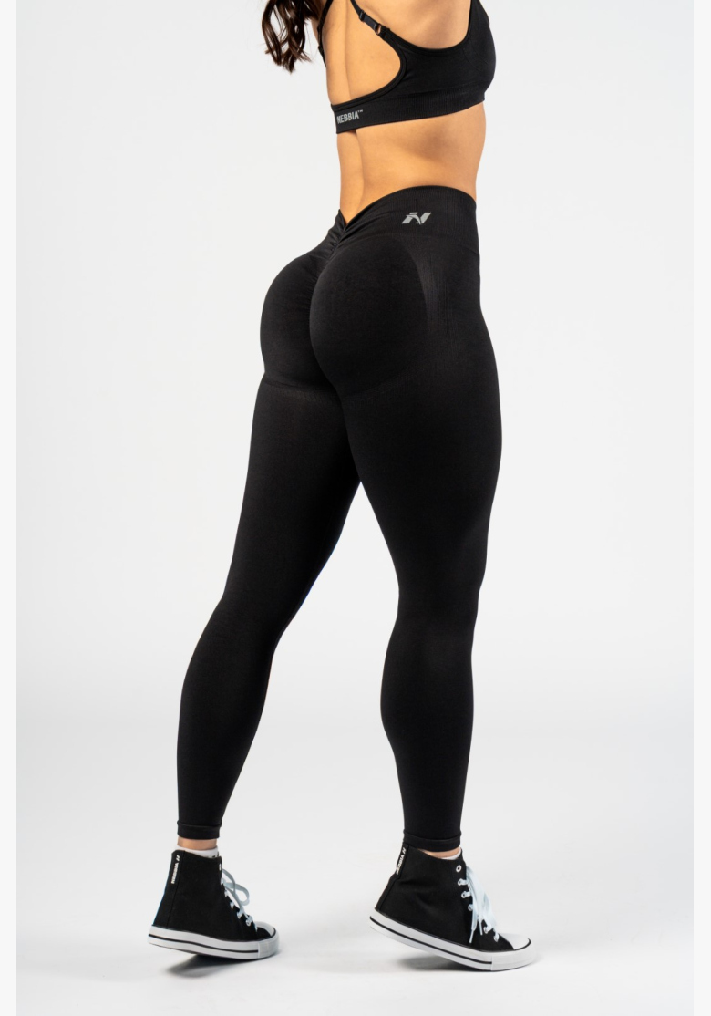 NEBBIA • NEBBIA Bezšvíkové legíny s vysokým pásom MAXIMUM PUSH-UP čierne • Nebshop.sk NEBBIA • NEBBIA Bezšvíkové legíny s vysokým pásom MAXIMUM PUSH-UP čierne • Nebshop.sk
