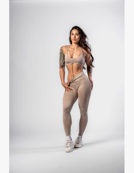 NEBBIA • NEBBIA Bezšvové push-up legíny s vysokým pásom TOTALLY SEAMLESS krémové • Nebshop.sk