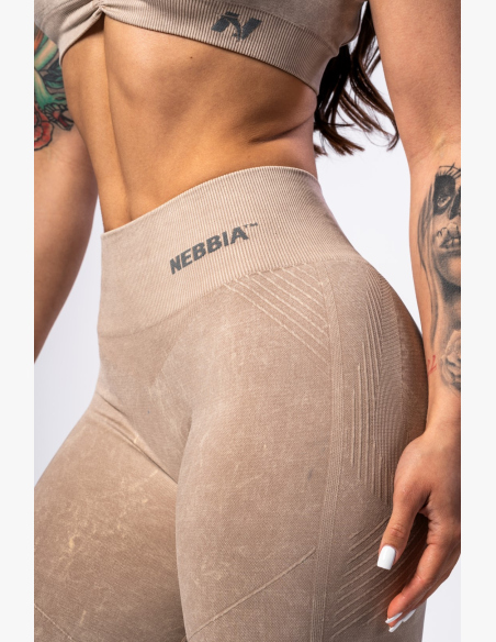 NEBBIA • NEBBIA Bezšvové push-up legíny s vysokým pásom TOTALLY SEAMLESS krémové • Nebshop.sk