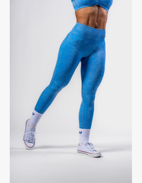 NEBBIA • NEBBIA Bezešvé push-up legíny s vysokým pasem TOTALLY SEAMLESS modré • Nebshop.cz