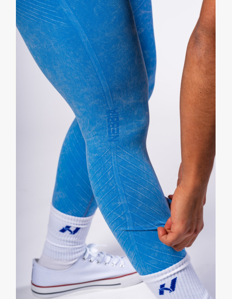 NEBBIA • NEBBIA Leggings push-up senza cuciture con vita alta TOTALLY SEAMLESS blu • Nebshop.it