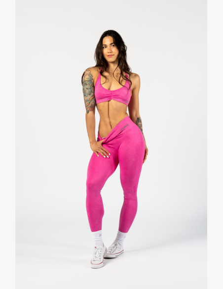 NEBBIA • NEBBIA Bezešvé push-up legíny s vysokým pasem TOTALLY SEAMLESS růžové • Nebshop.cz