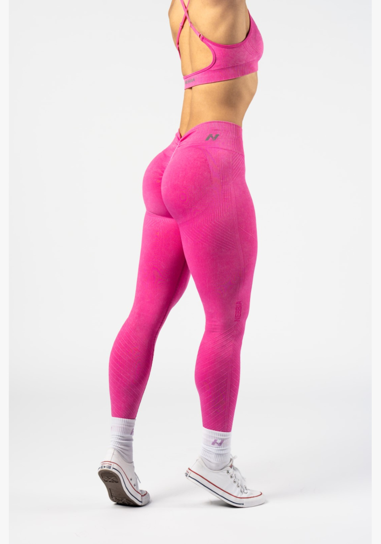 NEBBIA • NEBBIA Bezešvé push-up legíny s vysokým pasem TOTALLY SEAMLESS růžové • Nebshop.cz NEBBIA • NEBBIA Bezešvé push-up legíny s vysokým pasem TOTALLY SEAMLESS růžové • Nebshop.cz