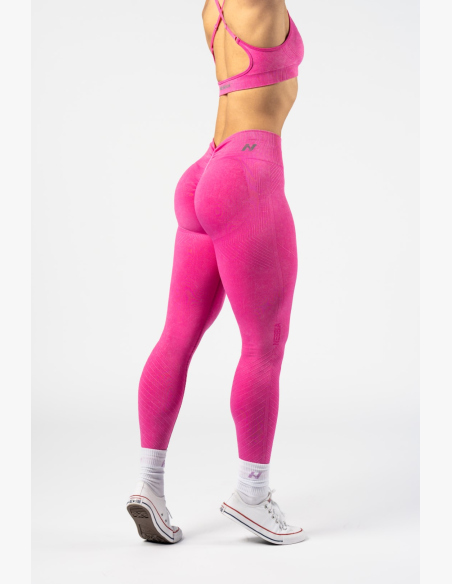 NEBBIA • NEBBIA Bezešvé push-up legíny s vysokým pasem TOTALLY SEAMLESS růžové • Nebshop.cz