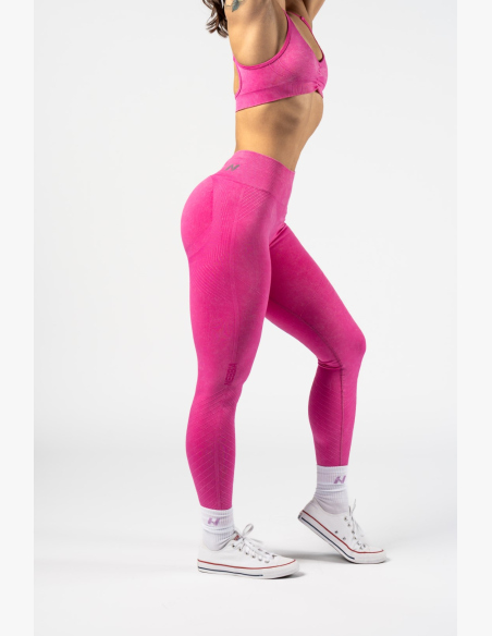 NEBBIA • NEBBIA Bezešvé push-up legíny s vysokým pasem TOTALLY SEAMLESS růžové • Nebshop.cz