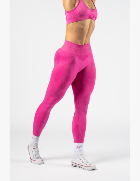 NEBBIA • NEBBIA Bezešvé push-up legíny s vysokým pasem TOTALLY SEAMLESS růžové • Nebshop.cz