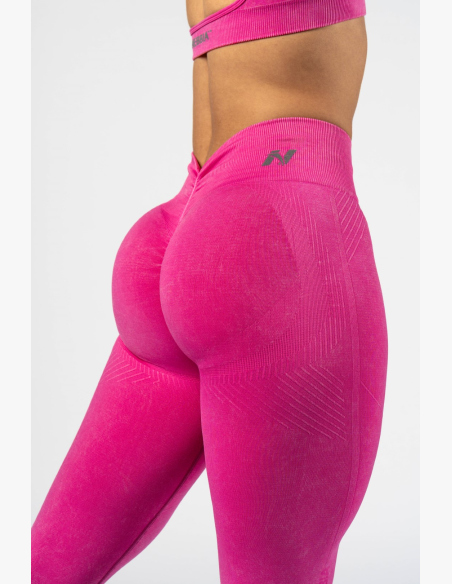 NEBBIA • NEBBIA Bezešvé push-up legíny s vysokým pasem TOTALLY SEAMLESS růžové • Nebshop.cz