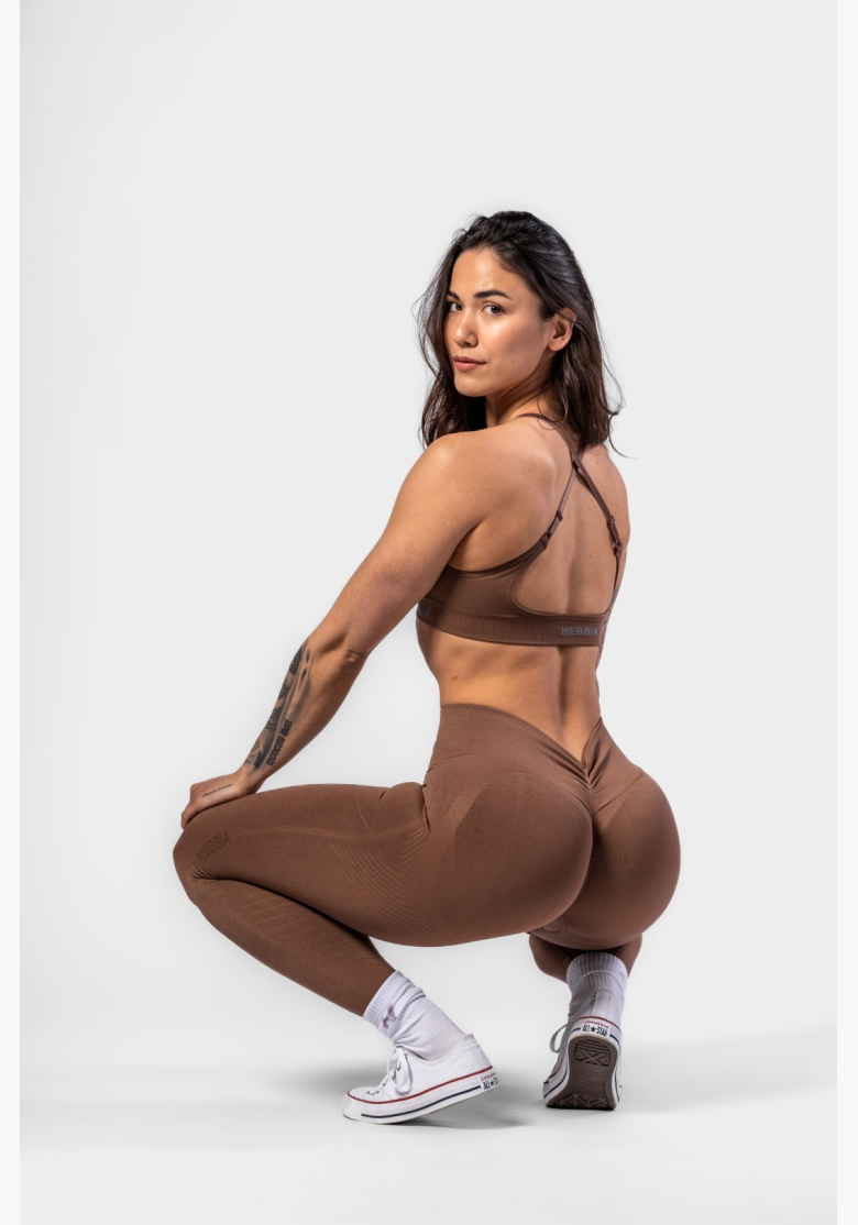 NEBBIA • NEBBIA Bezšvové push-up legíny s vysokým pásom TOTALLY SEAMLESS hnedé • Nebshop.sk NEBBIA • NEBBIA Bezšvové push-up legíny s vysokým pásom TOTALLY SEAMLESS hnedé • Nebshop.sk