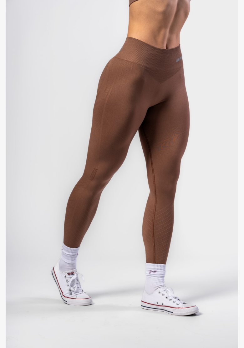 NEBBIA • NEBBIA Bezšvové push-up legíny s vysokým pásom TOTALLY SEAMLESS hnedé • Nebshop.sk NEBBIA • NEBBIA Bezšvové push-up legíny s vysokým pásom TOTALLY SEAMLESS hnedé • Nebshop.sk