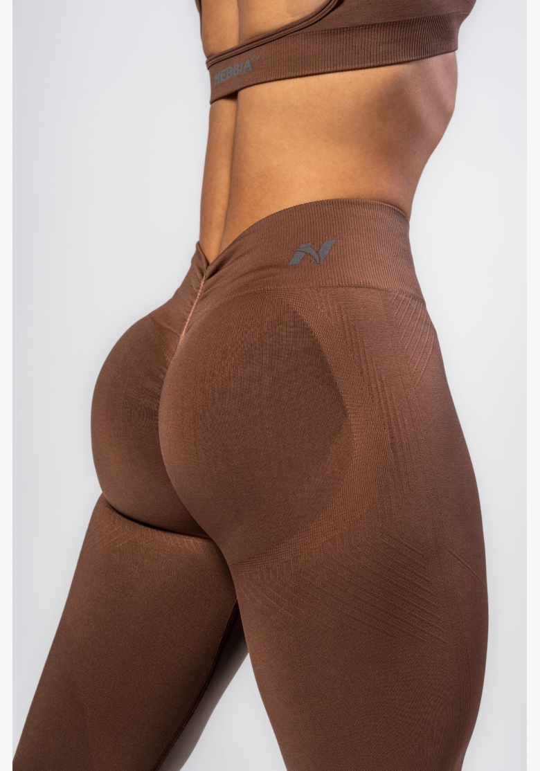 NEBBIA • NEBBIA Bezšvové push-up legíny s vysokým pásom TOTALLY SEAMLESS hnedé • Nebshop.sk NEBBIA • NEBBIA Bezšvové push-up legíny s vysokým pásom TOTALLY SEAMLESS hnedé • Nebshop.sk