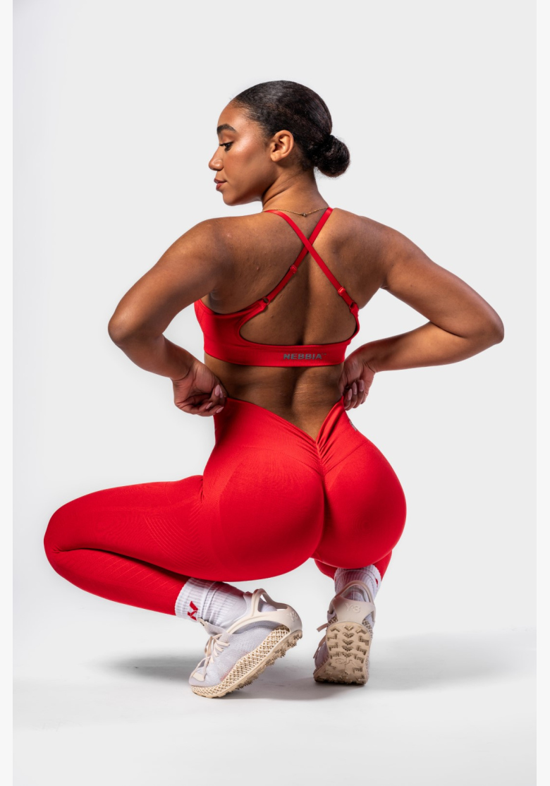 NEBBIA • NEBBIA Bezšvové push-up legíny s vysokým pásom TOTALLY SEAMLESS červené • Nebshop.sk NEBBIA • NEBBIA Bezšvové push-up legíny s vysokým pásom TOTALLY SEAMLESS červené • Nebshop.sk