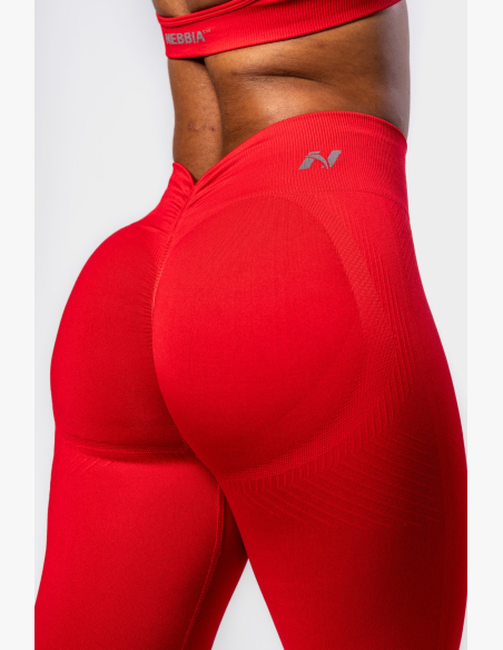 NEBBIA • NEBBIA Seamless push-up leggings with high waist TOTALLY SEAMLESS red • Nebshop.com