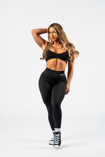 NEBBIA • NEBBIA Bezšvové push-up legíny s vysokým pásom TOTALLY SEAMLESS čierne • Nebshop.sk