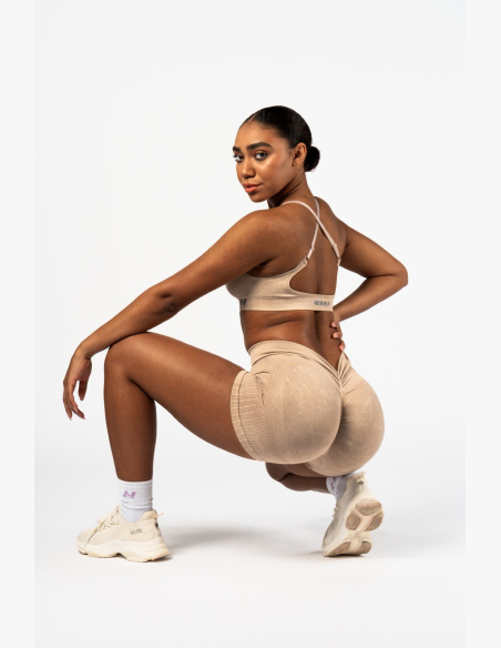 NEBBIA • NEBBIA Seamless push-up shorts with high waist TOTALLY SEAMLESS cream • Nebshop.cz