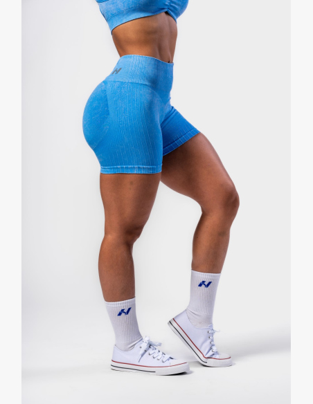 NEBBIA • NEBBIA Bezšvové push-up šortky s vysokým pásom TOTALLY SEAMLESS modré • Nebshop.sk