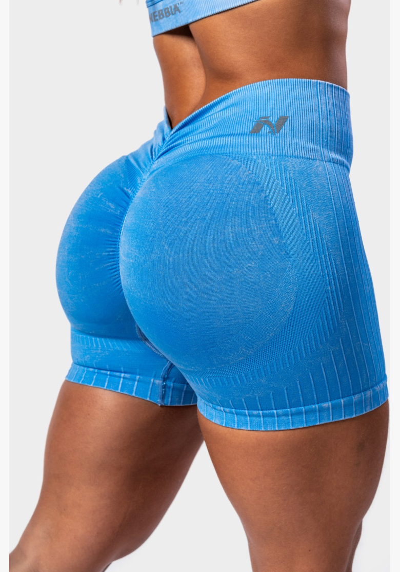NEBBIA • NEBBIA Bezšvové push-up šortky s vysokým pásom TOTALLY SEAMLESS modré • Nebshop.sk NEBBIA • NEBBIA Bezšvové push-up šortky s vysokým pásom TOTALLY SEAMLESS modré • Nebshop.sk