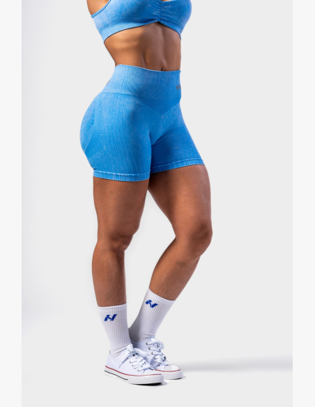 NEBBIA • NEBBIA Bezšvové push-up šortky s vysokým pásom TOTALLY SEAMLESS modré • Nebshop.sk