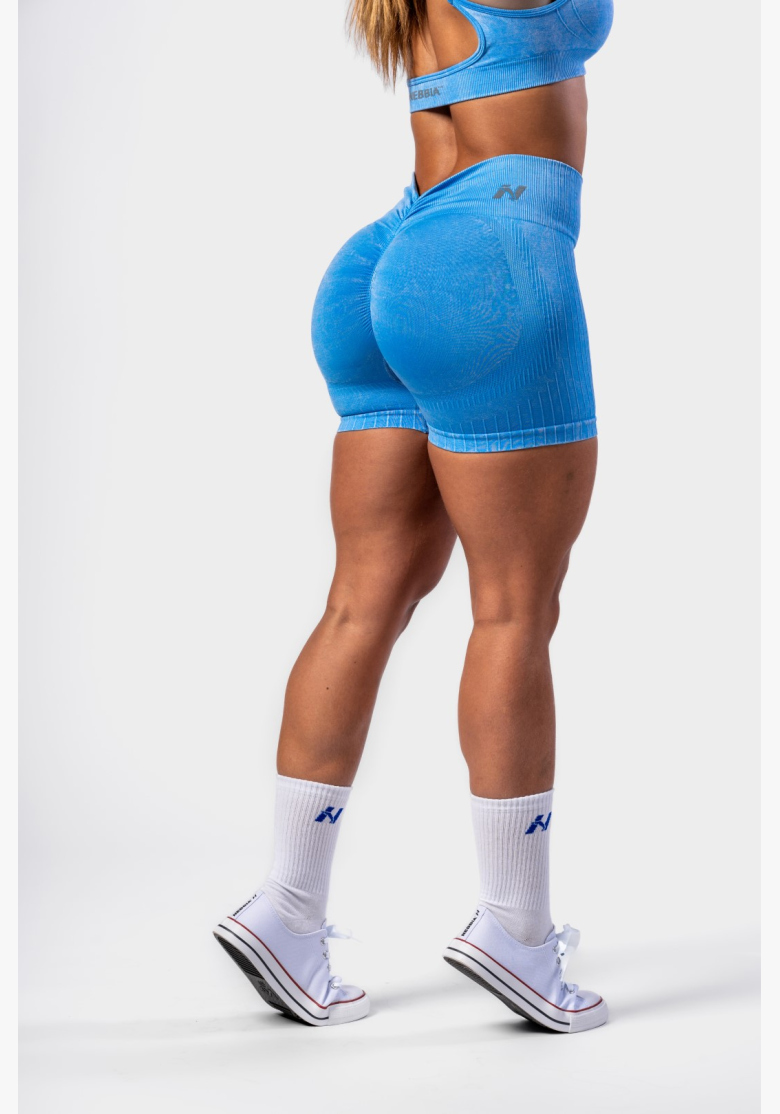 NEBBIA • NEBBIA Bezšvové push-up šortky s vysokým pásom TOTALLY SEAMLESS modré • Nebshop.sk NEBBIA • NEBBIA Bezšvové push-up šortky s vysokým pásom TOTALLY SEAMLESS modré • Nebshop.sk