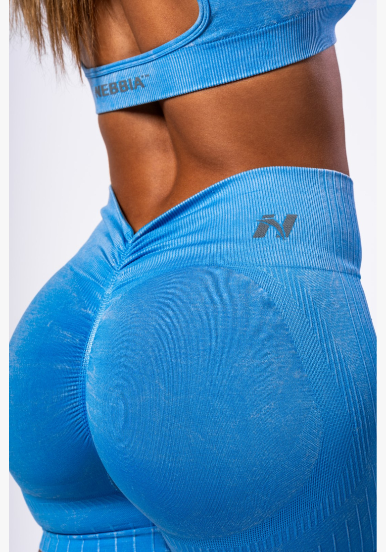 NEBBIA • NEBBIA Bezšvové push-up šortky s vysokým pásom TOTALLY SEAMLESS modré • Nebshop.sk NEBBIA • NEBBIA Bezšvové push-up šortky s vysokým pásom TOTALLY SEAMLESS modré • Nebshop.sk