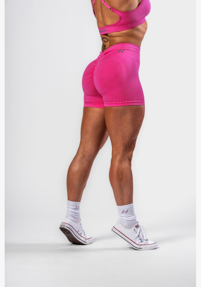 NEBBIA • NEBBIA Bezšvové push-up šortky s vysokým pásom TOTALLY SEAMLESS ružové • Nebshop.sk NEBBIA • NEBBIA Bezšvové push-up šortky s vysokým pásom TOTALLY SEAMLESS ružové • Nebshop.sk
