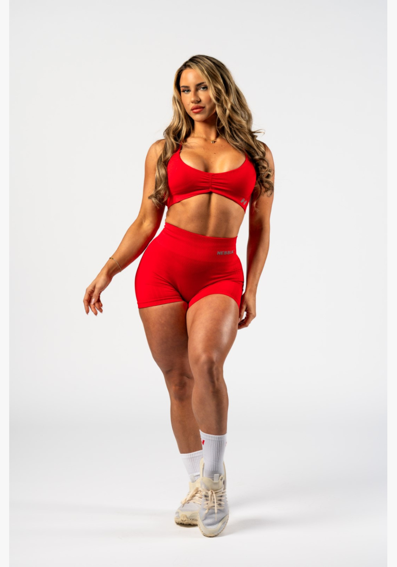 NEBBIA • NEBBIA Bezšvíkové push-up šortky s vysokým pásom TOTALLY SEAMLESS červené • Nebshop.sk NEBBIA • NEBBIA Bezšvíkové push-up šortky s vysokým pásom TOTALLY SEAMLESS červené • Nebshop.sk