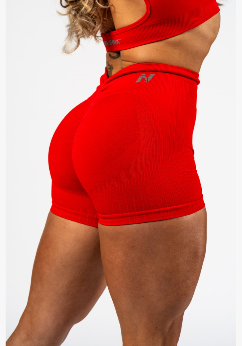 NEBBIA • NEBBIA Bezšvíkové push-up šortky s vysokým pásom TOTALLY SEAMLESS červené • Nebshop.sk NEBBIA • NEBBIA Bezšvíkové push-up šortky s vysokým pásom TOTALLY SEAMLESS červené • Nebshop.sk
