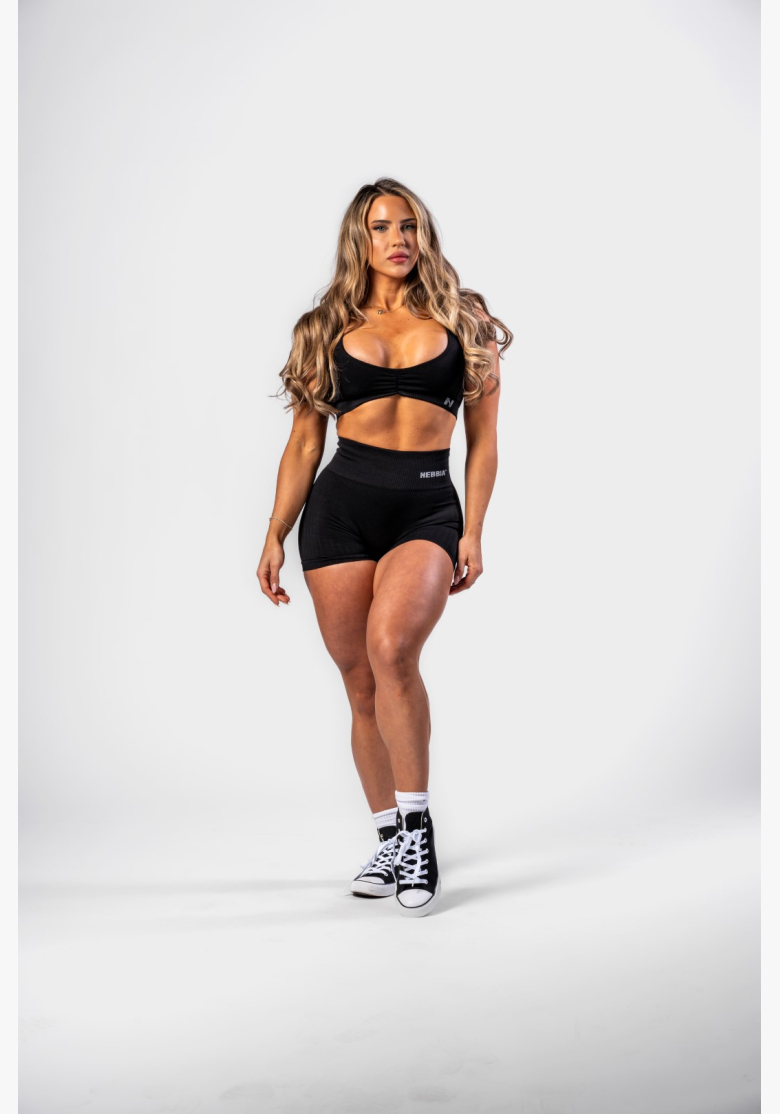 NEBBIA • NEBBIA Bezšvové push-up šortky s vysokým pásom TOTALLY SEAMLESS čierne • Nebshop.sk NEBBIA • NEBBIA Bezšvové push-up šortky s vysokým pásom TOTALLY SEAMLESS čierne • Nebshop.sk