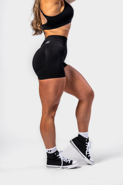 NEBBIA • NEBBIA Bezšvové push-up šortky s vysokým pásom TOTALLY SEAMLESS čierne • Nebshop.sk 2