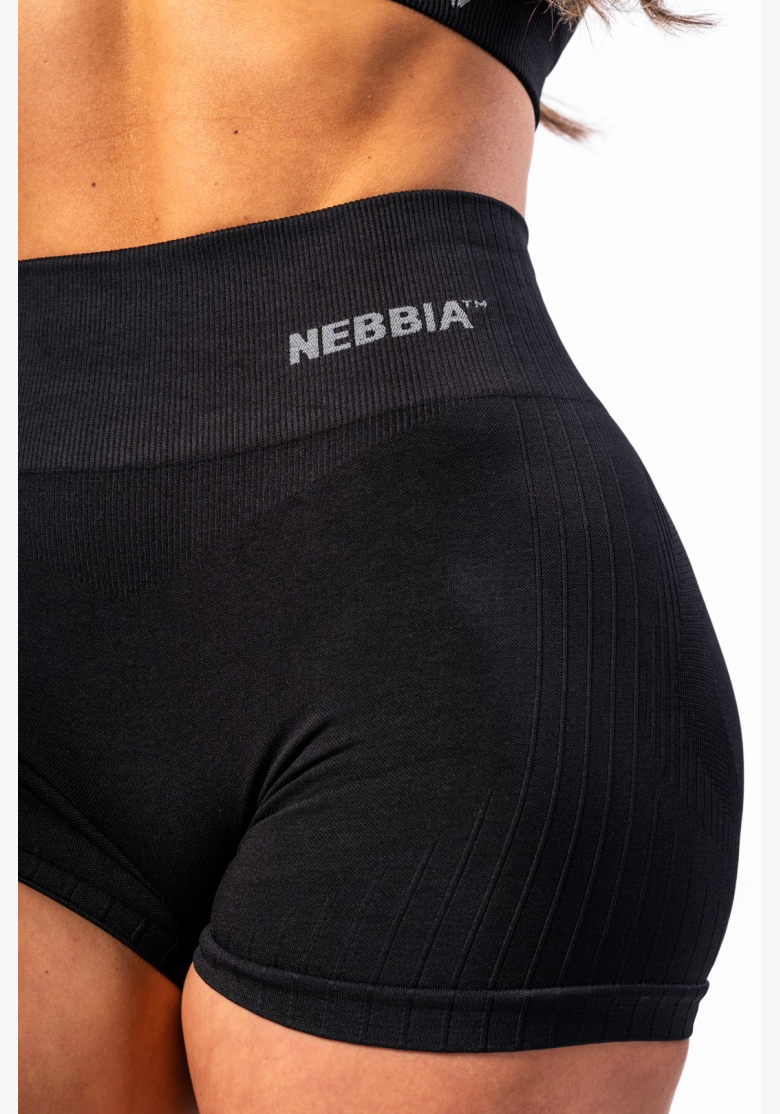 NEBBIA • NEBBIA Bezšvové push-up šortky s vysokým pásom TOTALLY SEAMLESS čierne • Nebshop.sk NEBBIA • NEBBIA Bezšvové push-up šortky s vysokým pásom TOTALLY SEAMLESS čierne • Nebshop.sk