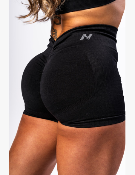 NEBBIA • NEBBIA Bezšvové push-up šortky s vysokým pásom TOTALLY SEAMLESS čierne • Nebshop.sk