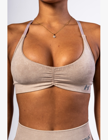 NEBBIA • NEBBIA Sports Bra with Medium Support TOTALLY SEAMLESS cream • Nebshop.cz