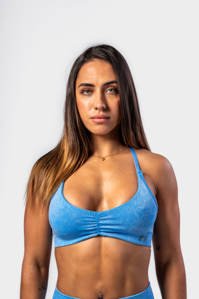 NEBBIA • NEBBIA Sports Bra with Medium Support TOTALLY SEAMLESS blue • Nebshop.cz