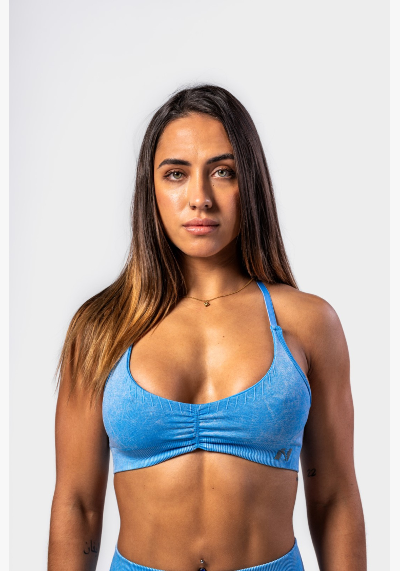 NEBBIA • NEBBIA Reggiseno sportivo con supporto medio TOTALLY SEAMLESS blu • Nebshop.cz NEBBIA • NEBBIA Reggiseno sportivo con supporto medio TOTALLY SEAMLESS blu • Nebshop.cz