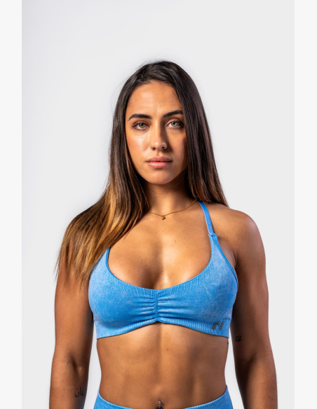 NEBBIA • NEBBIA Sports Bra with Medium Support TOTALLY SEAMLESS blue • Nebshop.cz