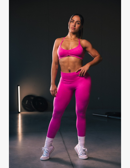 NEBBIA • NEBBIA Sportovní podprsenka se střední oporou  TOTALLY SEAMLESS růžová • Nebshop.cz