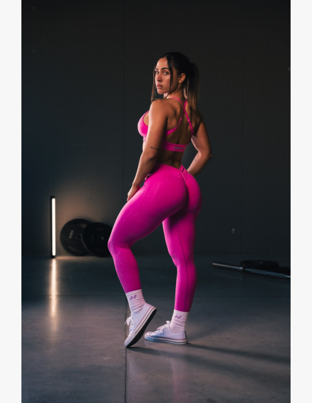 NEBBIA • NEBBIA Sportovní podprsenka se střední oporou  TOTALLY SEAMLESS růžová • Nebshop.cz